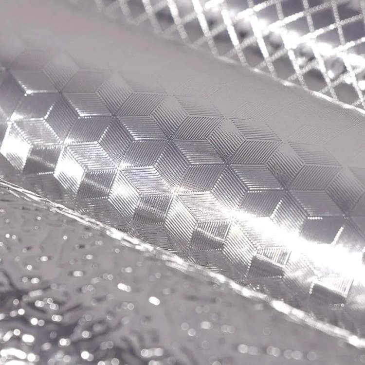 COWINLIFE DECO 3D Modern PVC Vinyl Self-Adhesive Aluminum Foil Stickers Oil Proof Waterproof Kitchen Wallpaper Peel Stick Furniture detail 2