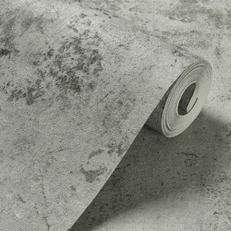 Grey Concrete Peel and Stick Wall Paper Self Adhesive Contact Paper Wall Covering Wallpaper Cabinet Shelf Liner Vinyl Film