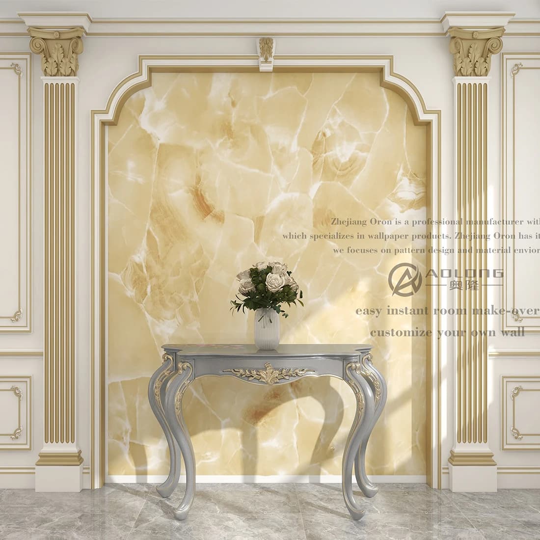 Low MOQ Morden Moisture-Proof Marble Pvc Wall Panel Film Peel and Stick Self Adhesive Wallpaper for Living Room