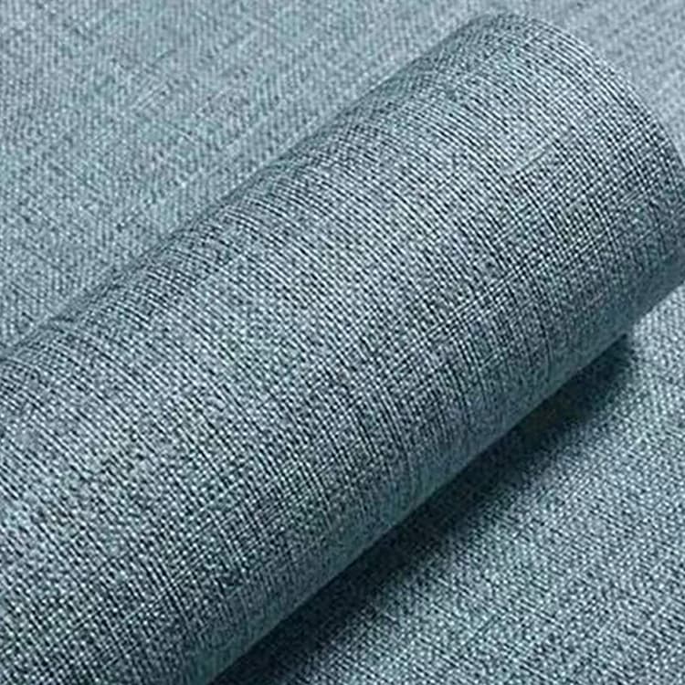Pvc Linen Waterproof Removable Wall Paper Fireplace Bathroom Kitchen Backsplash Door Counter Top Liners Self Adhesive Wallpaper detail 1