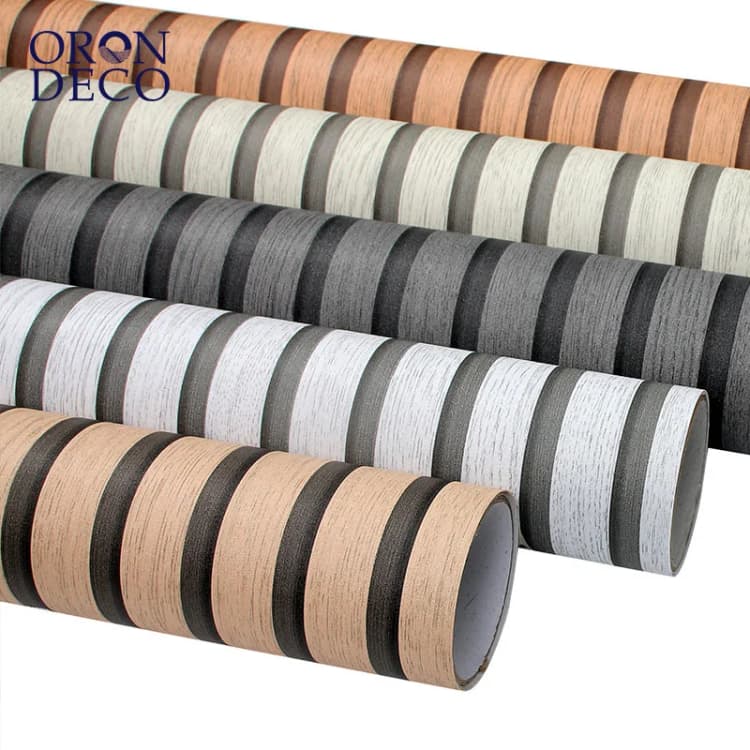 COWINLIFE DECO Waterproof 3D Wood Texture Wallpaper Self-Adhesive PVC Vinyl Wall Panels for Living Room Peel Stick Wall Stickers detail 1
