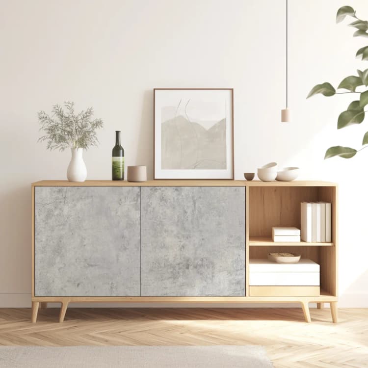 COWINLIFE DECO Peel and Stick Vinyl Self-Adhesive Modern Cement Concrete Wallpaper New Interior Decoration for Bathroom Wall Panels detail 6