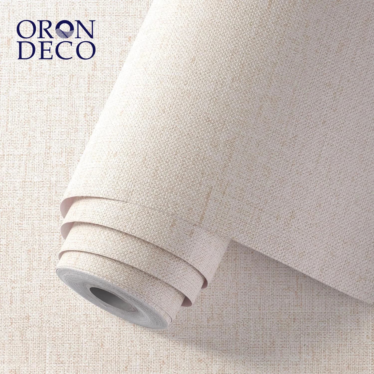 COWINLIFE DECO Best Selling Peel and Stick Self Adhesive Wallpaper Textured Surface Fabric Linen Wall Paper Vinyl for Walls Cabinet