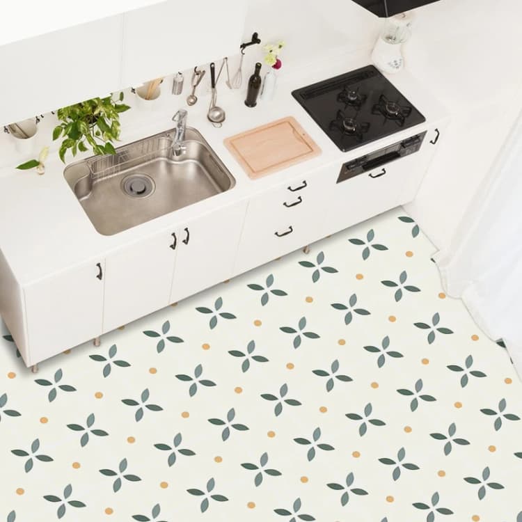 Self Adhesive Thicken Wallpaper Waterproof Vinyl Peel and Stick 3D Floor Sticker Pvc Flooring Roll for Bathroom Kitchen detail 3
