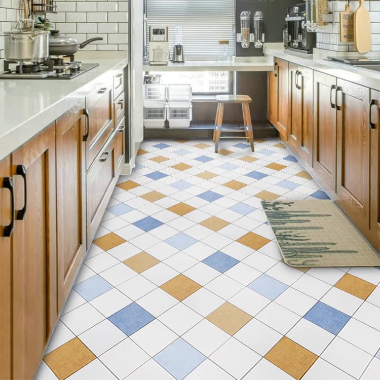 60Cm*5M Waterproof PVC Self Adhesive Wood Texture All Floor Sticker Wallpaper Flooring for Kitchen Bathroom Floor detail 5