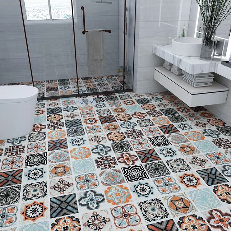 60Cm*5M Waterproof PVC Self Adhesive Wood Texture All Floor Sticker Wallpaper Flooring for Kitchen Bathroom Floor detail 6