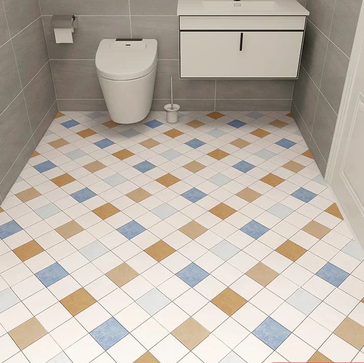 Modern  Self-Adhesive Wallpaper Floor Tiles Paper Home Decoration Waterproof Antiskid  Pvc Floor Paper detail 5