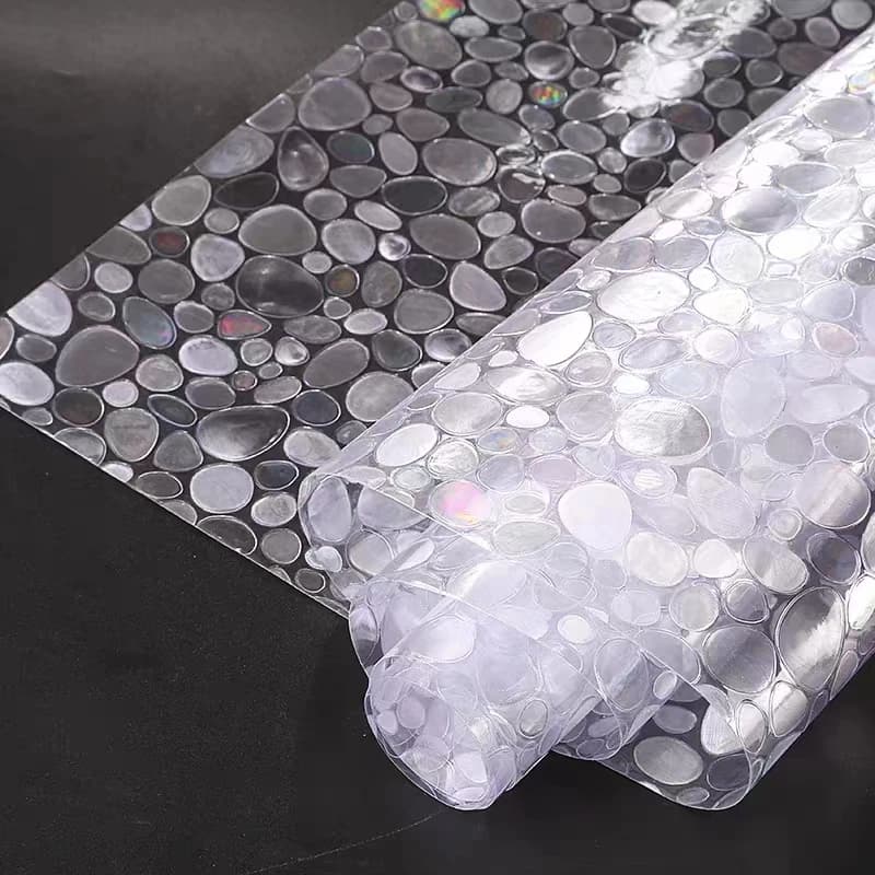 Privacy Colorful 3D Rainbow Decoration Non Adhesive Laser Static Glass Window Adsorption Film Suitable for Home Bathrooms