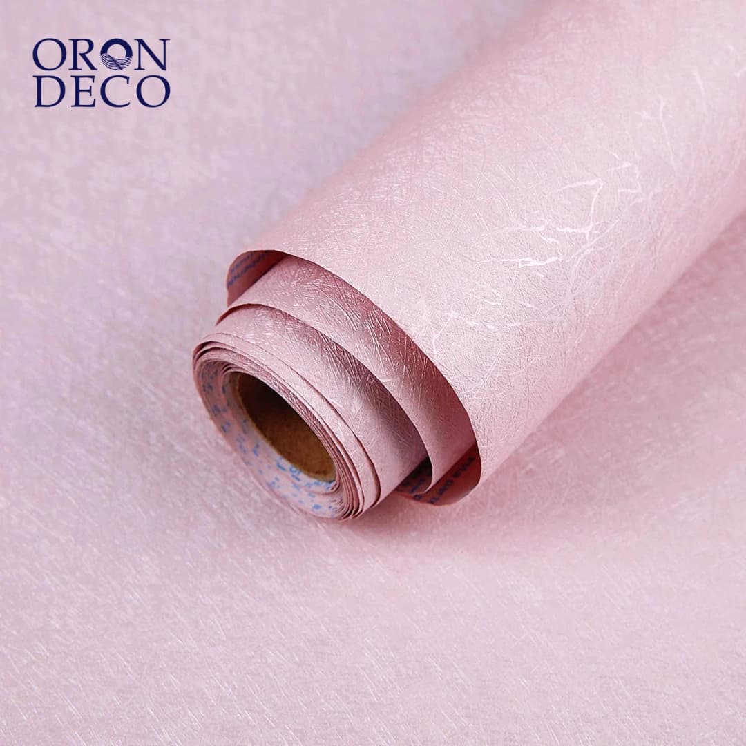 COWINLIFE DECO Low MOQ Pink Silk Wallpaper Peel and Stick Vinyl Self Adhesive Waterproof for Girls Room Walls Easy  to Install
