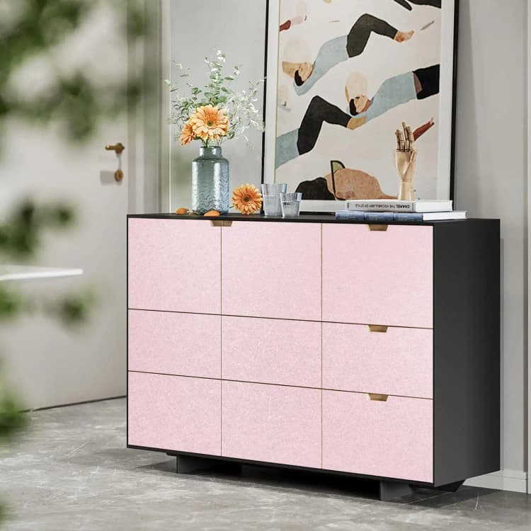 COWINLIFE DECO Low MOQ Pink Silk Wallpaper Peel and Stick Vinyl Self Adhesive Waterproof for Girls Room Walls Easy  to Install detail 5