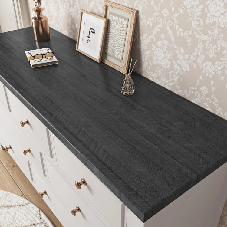COWINLIFE DECO Modern Design Wood Wall Peel Stick Fishbone Textured 3D Self-Adhesive PVC Vinyl Waterproof Wallpaper Kitchen Cabinets detail 4