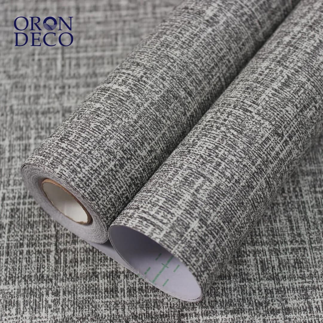 COWINLIFE DECO Self-Adhesive Linen Wallpaper Textured Fabric Designs Faux Grasscloth Peel Stick Wall Sticker Removable Wall Panels