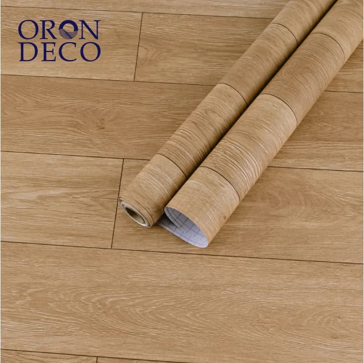 COWINLIFE DECO Luxury Vinyl PVC Self-Adhesive 3D Wood Flooring Sticker High Quality Waterproof Plastic Kitchen Living Room Floor detail 1