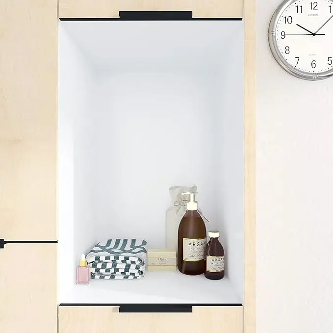 COWINLIFE Matte White Pvc Wallpaper Self Adhesive Wall Paper Waterproof Solid Wallpapers Stickers Vinyl for Kitchen detail 5