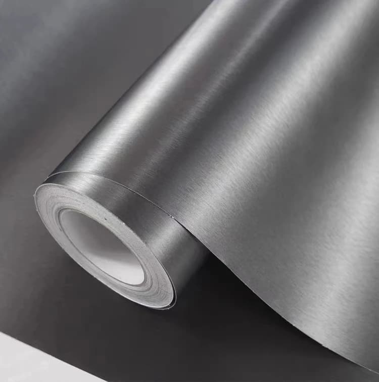 White Metal Stainless Steel Contact Paper for Refrigerators and Other Furniture, Self-adhesive Vinyl Film Wallpaper detail 5