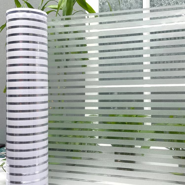 Wholesale Floral Cheap Electrostatic Film Static Sticker Frosted Film for Window Glass Privacy Film for Bathroom Office Hotel detail 4