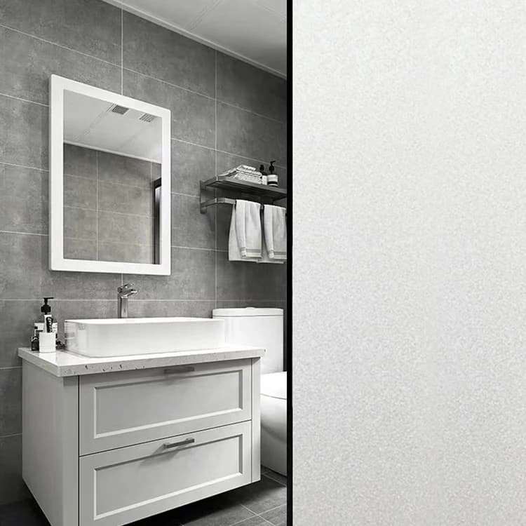 Privacy Vinyl Roll Glass Decorative Pvc Frosted Mylar Film Static Cling Self Adhesive Window Film for Bathroom Office Hotel detail 3
