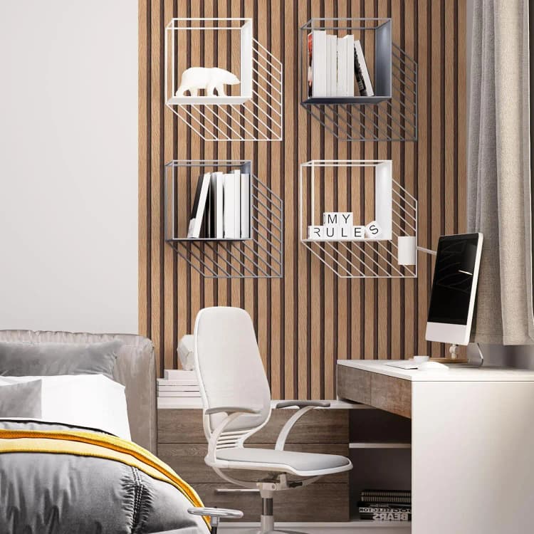 COWINLIFE Factory Price 3D Peel and Stick Self Adhesive Vinyl Wall Paper Slat Wood Wallpaper for Wall Bedroom Decor detail 3