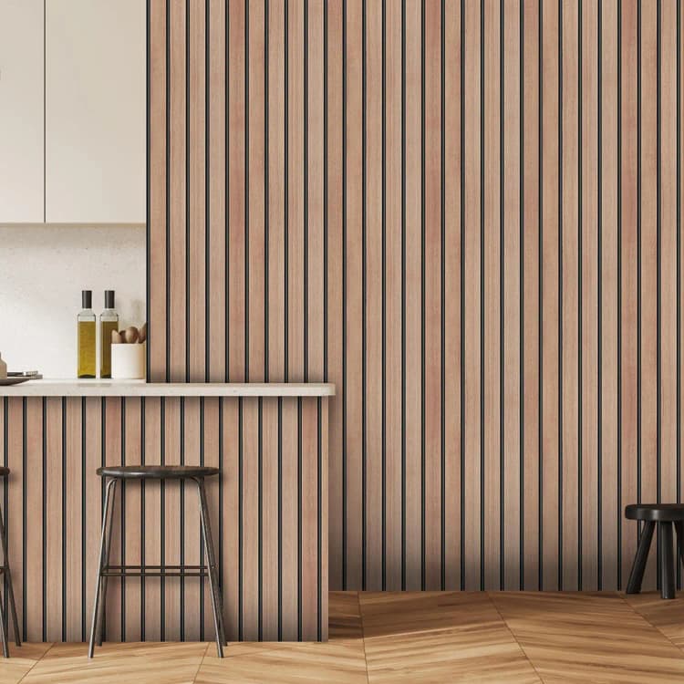 COWINLIFE Factory Price 3D Peel and Stick Self Adhesive Vinyl Wall Paper Slat Wood Wallpaper for Wall Bedroom Decor detail 4