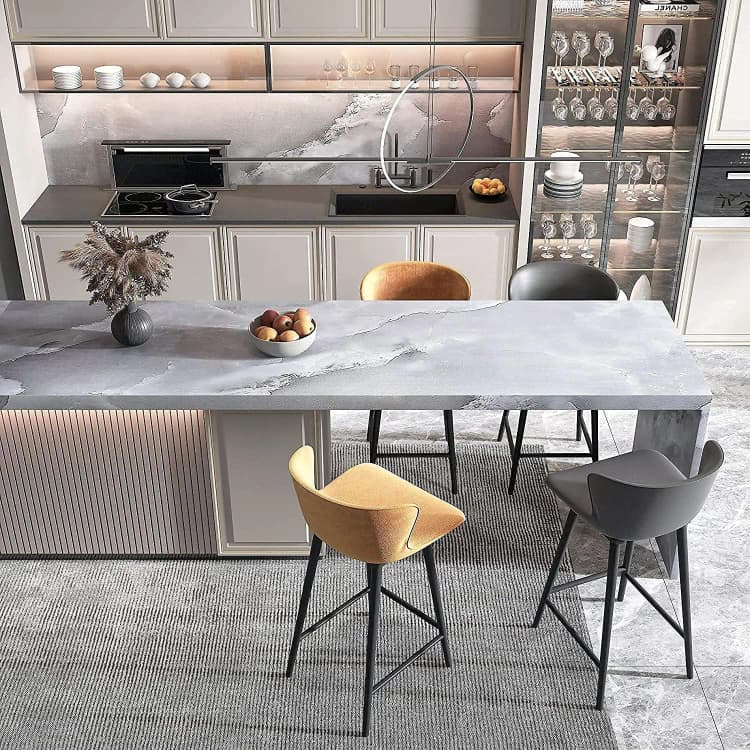 Grey Vinyl Marble Wallpaper Peel and Stick Wallpaper Marble Waterproof Self Adhesive for Kitchen Wall Wallpaper detail 3