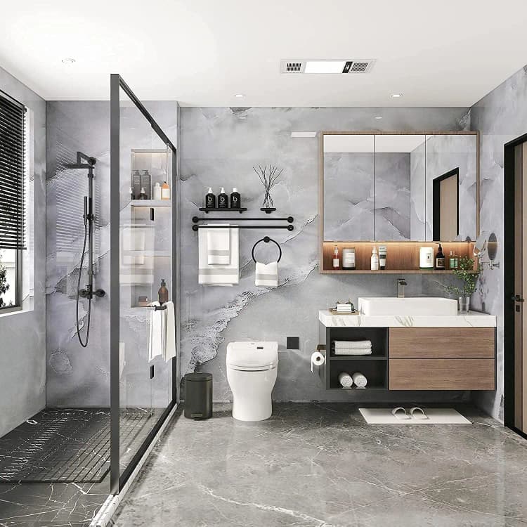 Grey Vinyl Marble Wallpaper Peel and Stick Wallpaper Marble Waterproof Self Adhesive for Kitchen Wall Wallpaper detail 5
