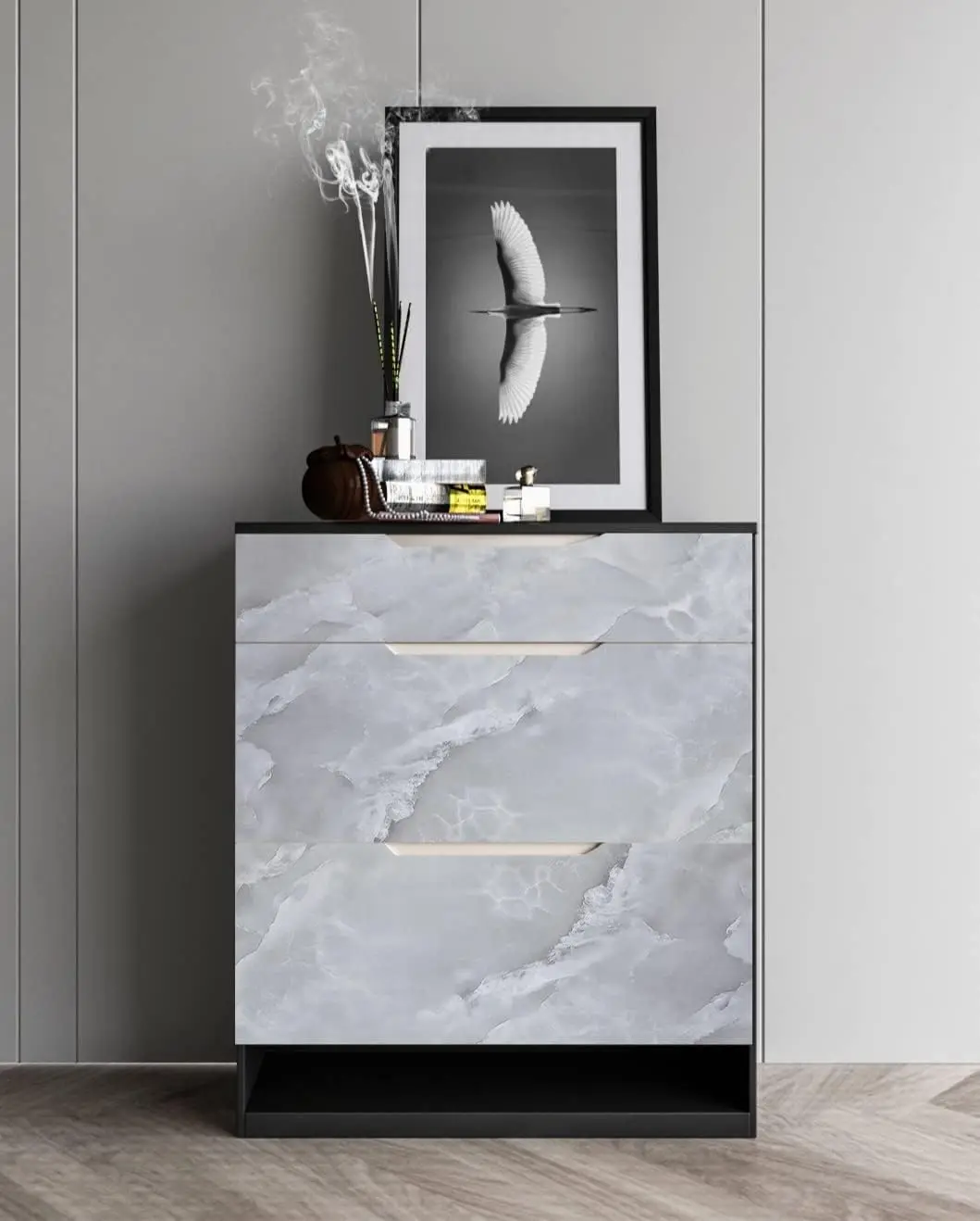 Grey Vinyl Marble Wallpaper Peel and Stick Wallpaper Marble Waterproof Self Adhesive for Kitchen Wall Wallpaper detail 6