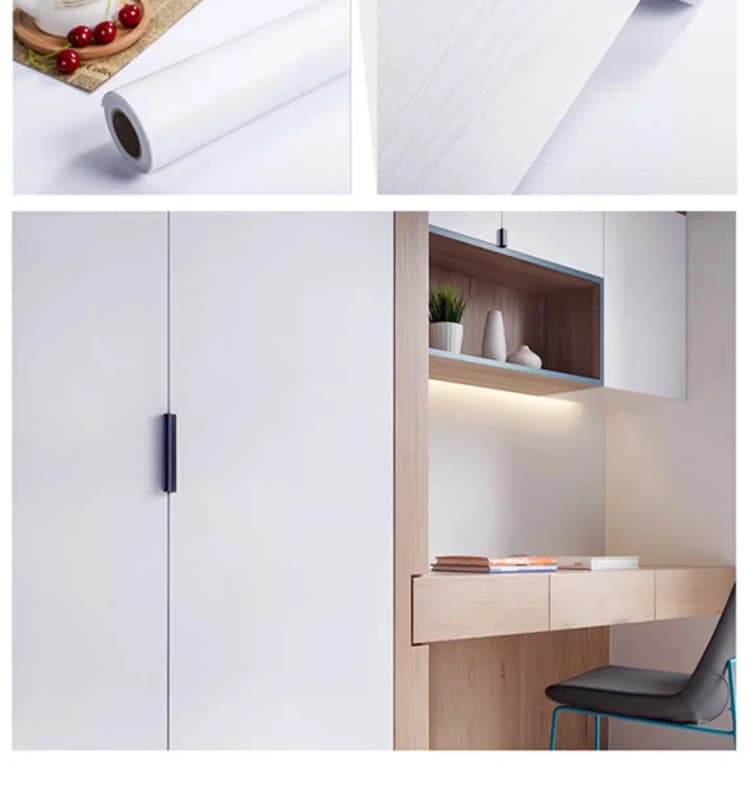 COWINLIFE DECO High Quality Textured Black Wood Sticker Home Decoration Wallpaper Peel and Stick Waterproof Self Adhesive Wall Paper detail 5