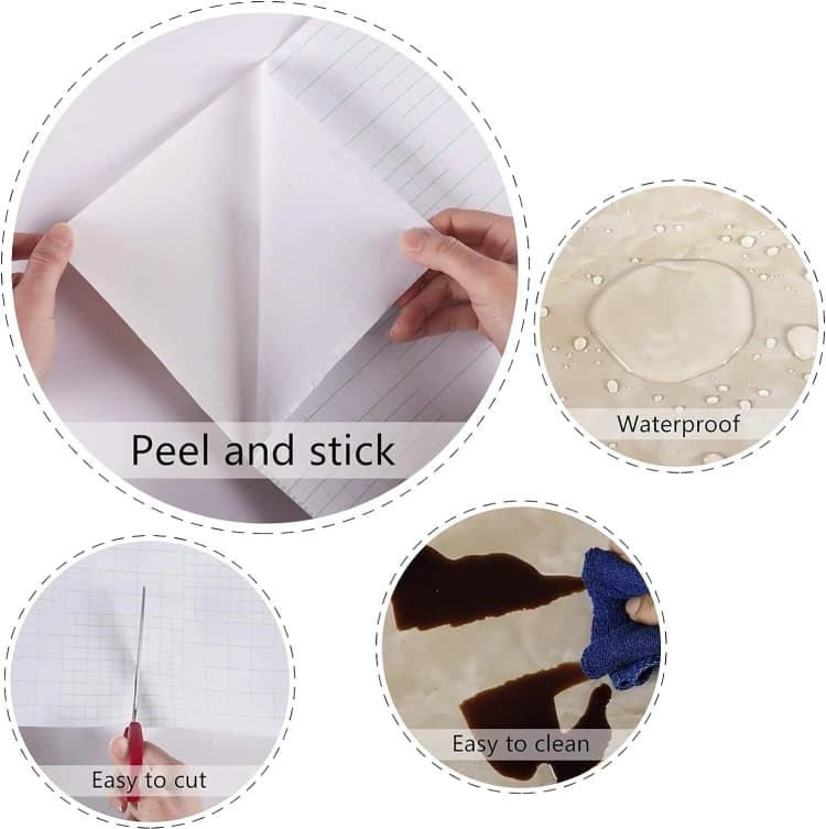 Factory Price 3D Marble Sticker Wallpaper Peel and Stick Self-adhesive Wallpaper Waterproof for Home Decoration detail 6