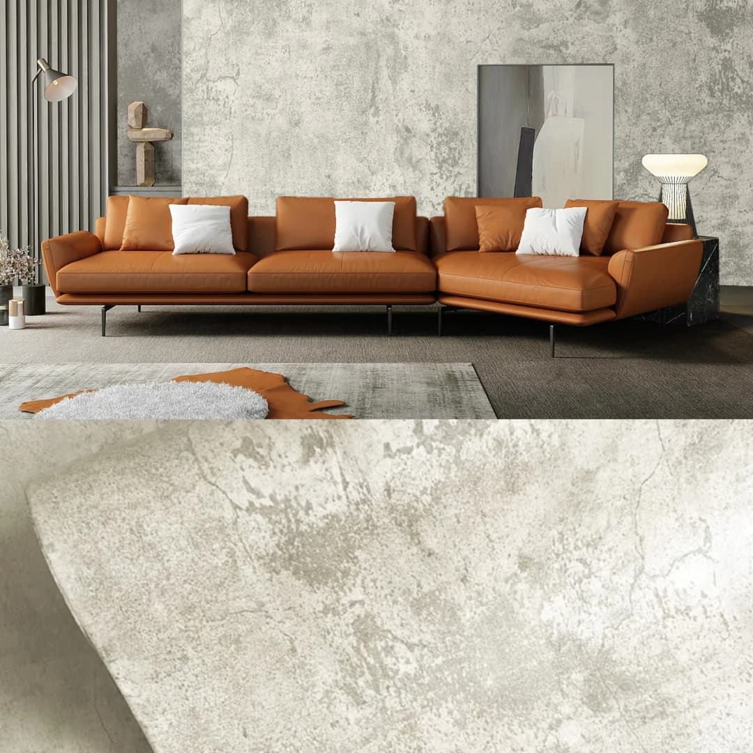 COWINLIFE DECO High Quality Waterproof Concrete 3D Thick Cement Wallpaper Peel and Stick Vinyl Self Adhesive Wall Sticker for Home