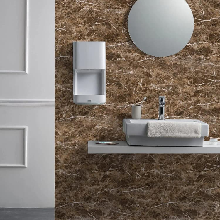 COWINLIFE DECO Brown Contact Paper Granite Peel and Stick Self-Adhesive Vinyl Waterproof Wallpaper Marble Sticker for Kitchen Cabinet detail 4