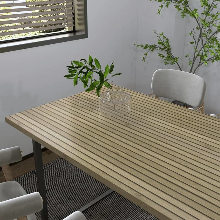 New Wood Slat Wallpaper Peel and Stick Wood Slat Wall Panel Wallpaper Removable Self Adhesive Wallpaper for Bedroom detail 4