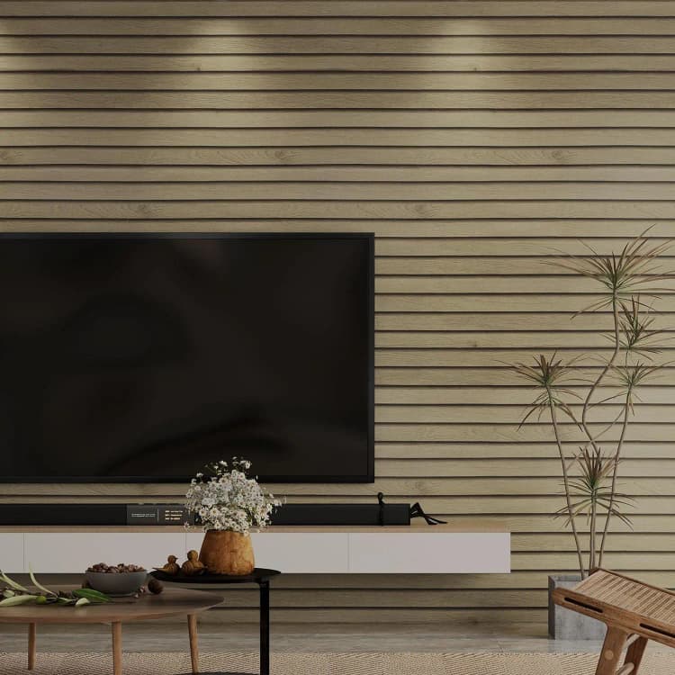 New Wood Slat Wallpaper Peel and Stick Wood Slat Wall Panel Wallpaper Removable Self Adhesive Wallpaper for Bedroom detail 5
