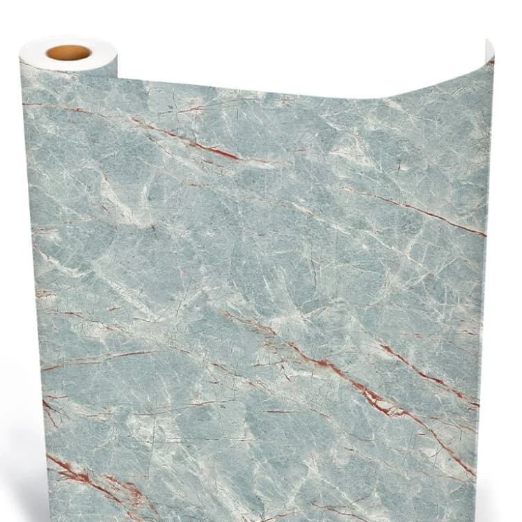 Hot Selling  Morden Marble Granite Removable Pvc Self Adhesive Glossy Marble Decorative Wallpaper Roll for Bathroom Kitchen Co detail 6