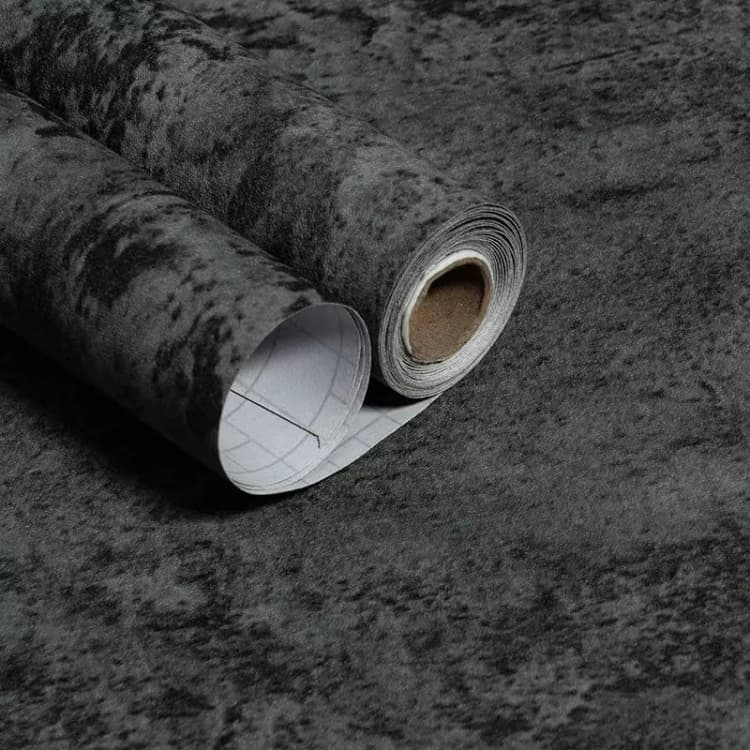 COWINLIFE Thick Concrete Wallpaper Peelable Roll Peel and Stick 3D Vinyl Waterproof Adhesive Cement Wall Sticker for Wall detail 2