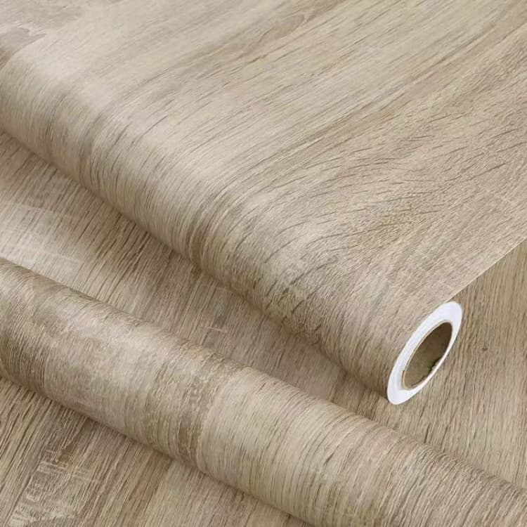 COWINLIFE Pvc Wooden Textured Effect Veneer Decorative Film Grain Designs 3d Wood Wallpaper Wall Paper Rolls for Furniture detail 1