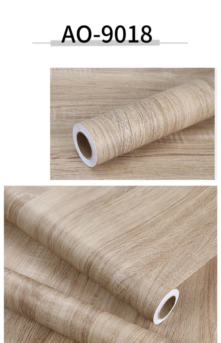COWINLIFE Pvc Wooden Textured Effect Veneer Decorative Film Grain Designs 3d Wood Wallpaper Wall Paper Rolls for Furniture detail 6