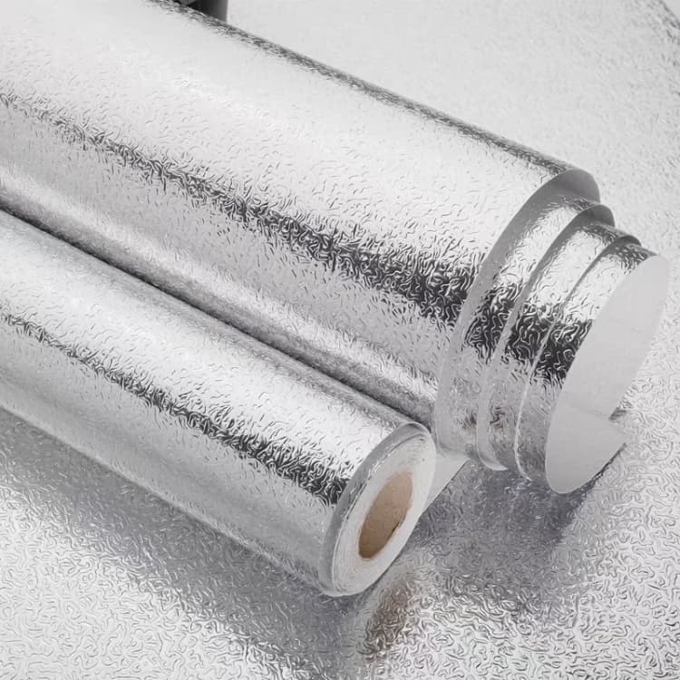 Oilproof Waterproof Kitchen Backsplash Wallpaper Peel and Stick Removable Self-adhesive Kitchen Aluminum Foil Stickers detail 2