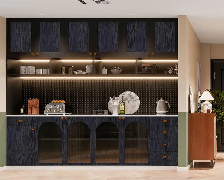 Factory Black 3D Wood Design Wallpaper Removable Self Adhesive Wallpaper for Wood Countertop Furniture Kitchen Wall detail 4