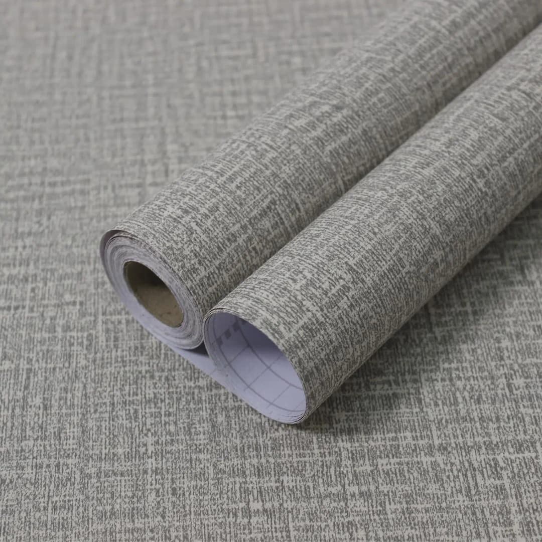 New Cheap Linen Textured Wallpaper for Walls Bedroom Cabinets Fabric Removable Vinyl PVC Self Adhesive Wallpaper