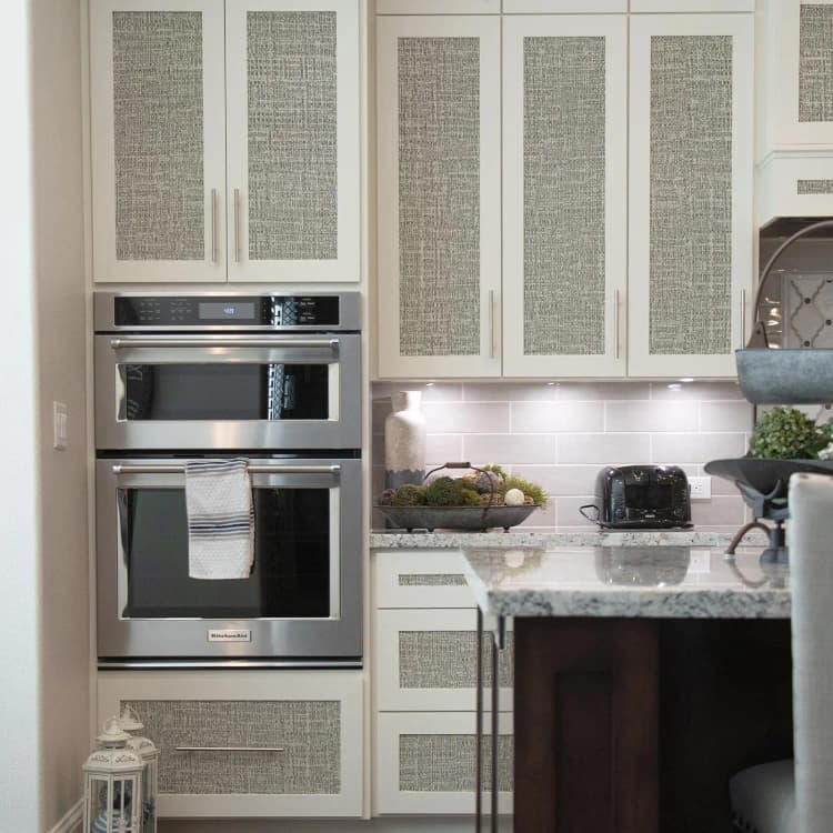 New Cheap Linen Textured Wallpaper for Walls Bedroom Cabinets Fabric Removable Vinyl PVC Self Adhesive Wallpaper detail 4