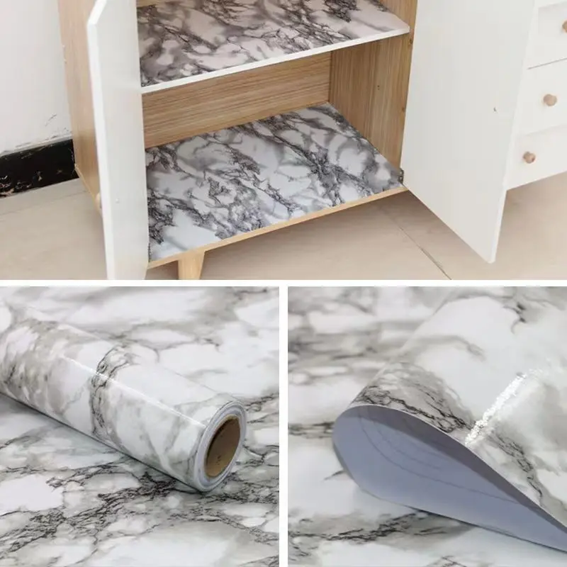 Marble Contact Paper  Peel and Stick Wallpaper Vinyl  Self Adhesive Removable Waterproof Wall Paper for Countertop Cabinet detail 5