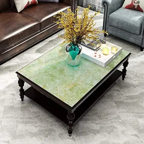Hot Selling 3D Green Marble Stickers Peel and Stick PVC Self Adhesive Wallpaper Waterproof for Bathroom Kitchen Wall detail 5