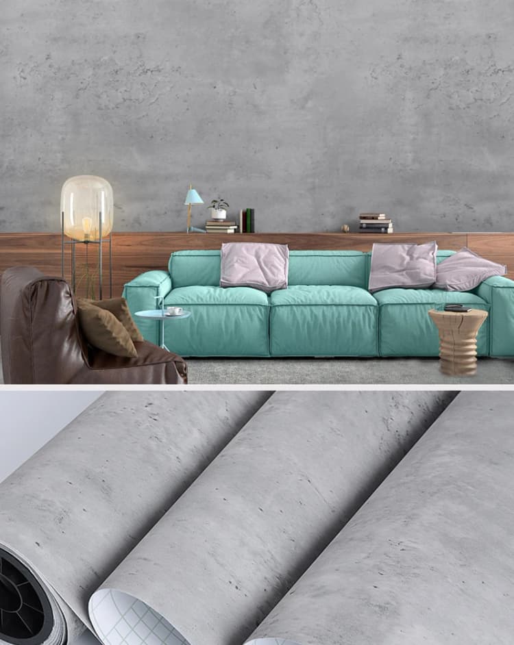 3d Wallpaper Textured Cement Contact Self-adhesive Wallpaper Removable Waterproof Wallpapers/wall Coating(old) detail 6