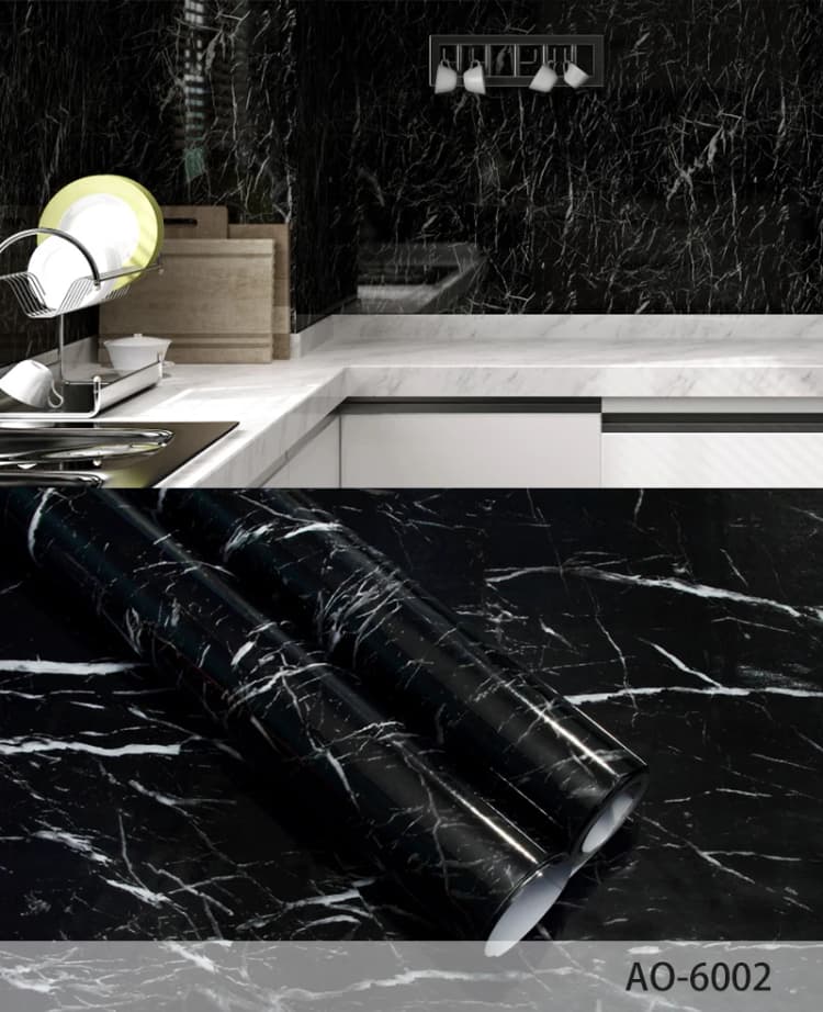 Removable Waterproof Self Adhesive Vinyl Wall Paepr Granite Marble Pvc Decor Wallpaper for Bathroom Kitchen Countertop Covers detail 7