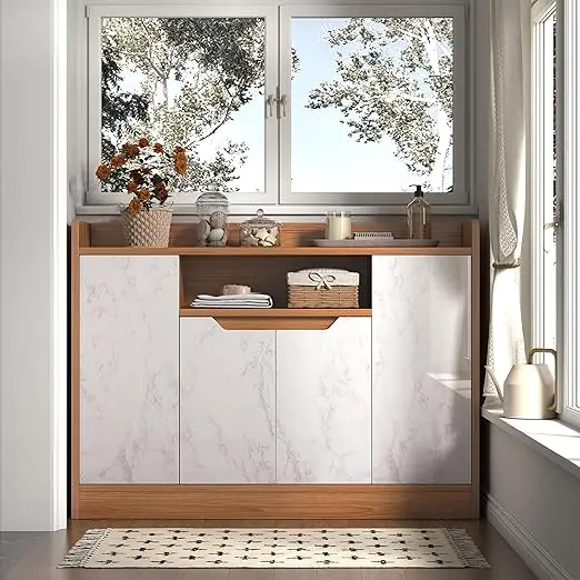 3D White Marble Stickers Peel and Stick Wallpaper PVC Self Adhesive Removable Granite for Kitchen Countertops detail 3