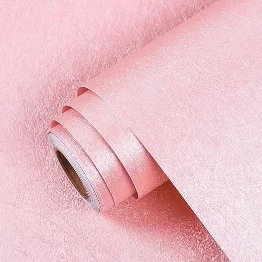 Pink Silk Wallpaper Peel and Stick Decorative Pink Contact Paper Vinyl Self Adhesive Waterproof Removable for Girls Room Walls