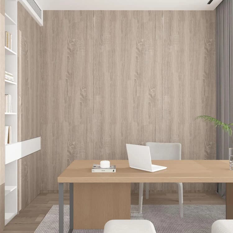 Grey Oak Wood Wallpaper Peel and Stick Wood Grain Textured  Self Adhesive Wall Paper Waterproof Stickers for Kitchen Cabinets detail 4