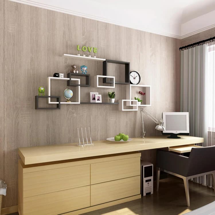 Grey Oak Wood Wallpaper Peel and Stick Wood Grain Textured  Self Adhesive Wall Paper Waterproof Stickers for Kitchen Cabinets detail 5