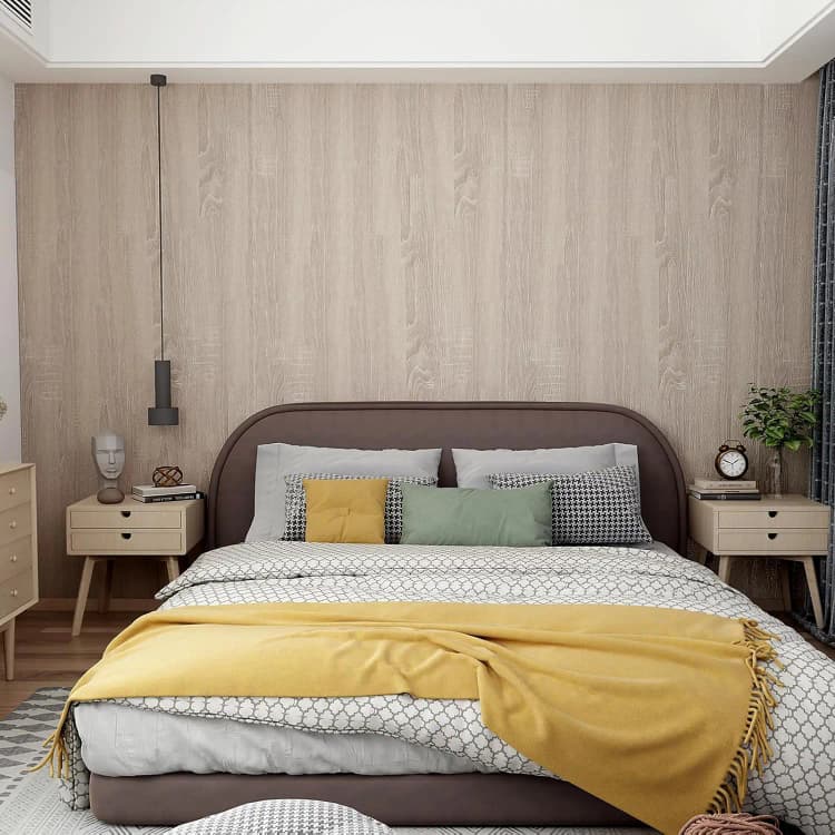 Grey Oak Wood Wallpaper Peel and Stick Wood Grain Textured  Self Adhesive Wall Paper Waterproof Stickers for Kitchen Cabinets detail 6