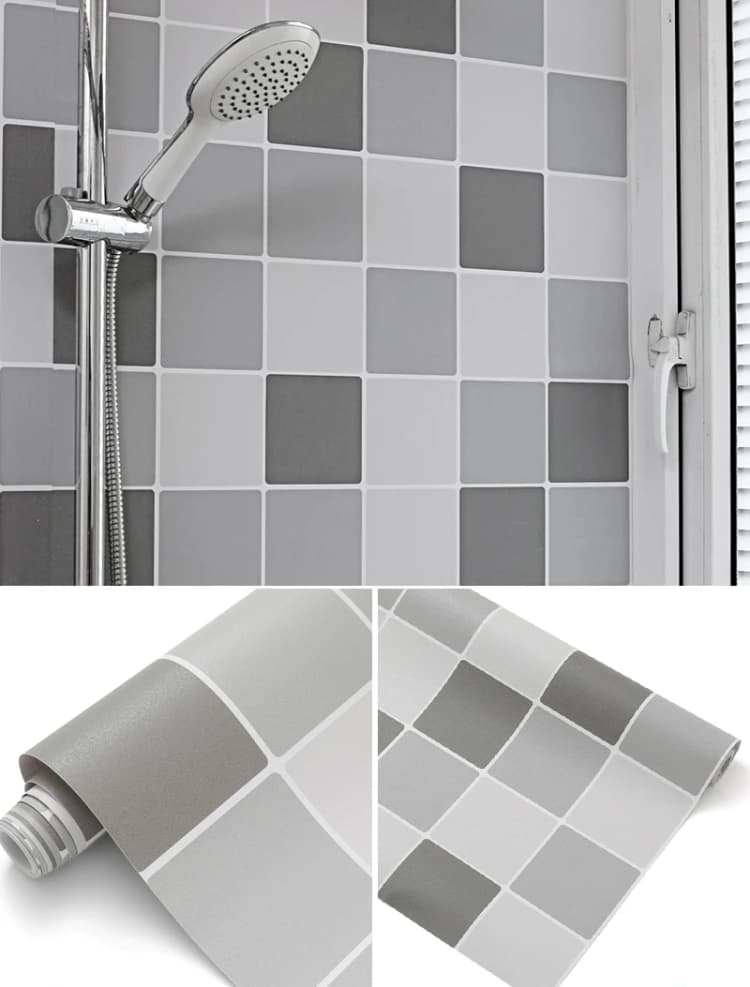 Waterproof Removable Pvc Vinyl Peel and Stick Wallpaper Bathroom Kitchan Wall Paper Sticker Self Adhesive 3D Wallpaper Roll detail 5